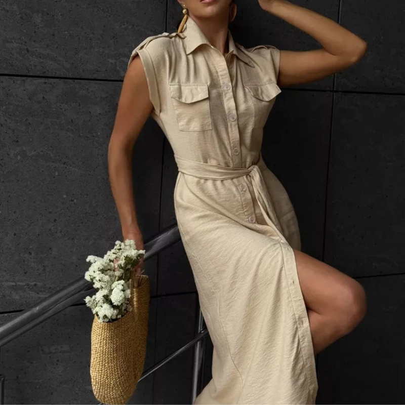 Vintage A-Line Midi Dress