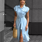 Vintage A-Line Midi Dress
