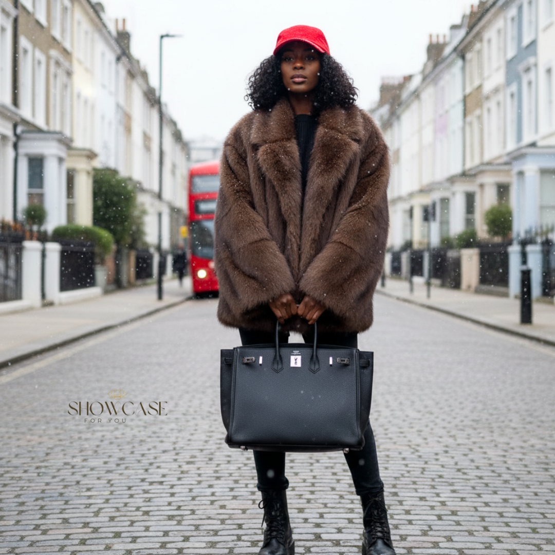 Luxury Faux Fur Long Coat