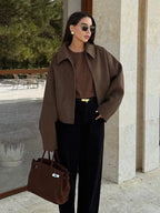 Women’s Zipped Wool-Blend Jacket