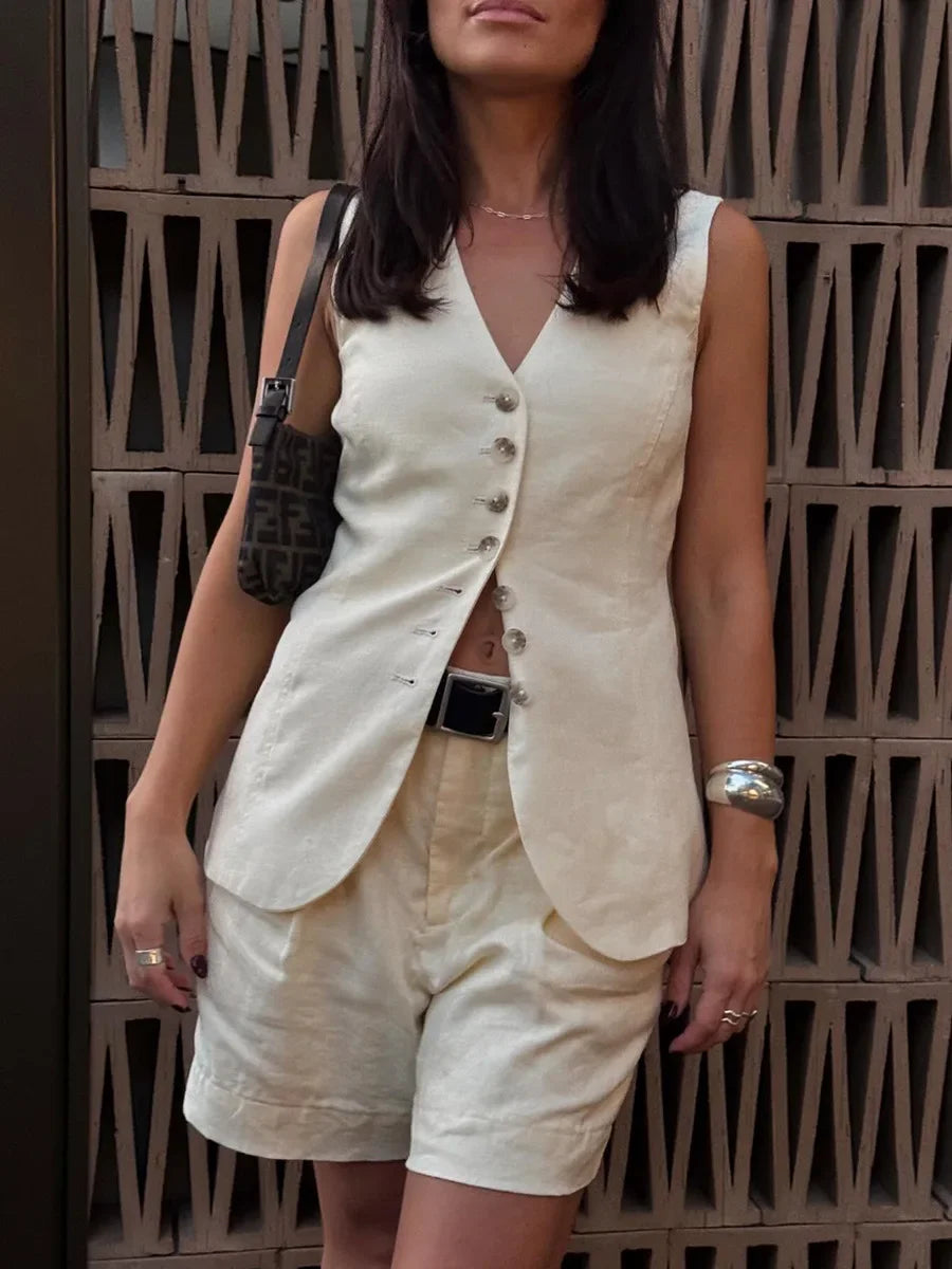 Casual Chic Linen and Cotton Set