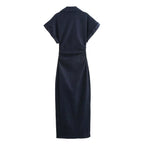 Elegance Mid Denim Dress