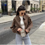 Women’s Zipped Wool-Blend Jacket