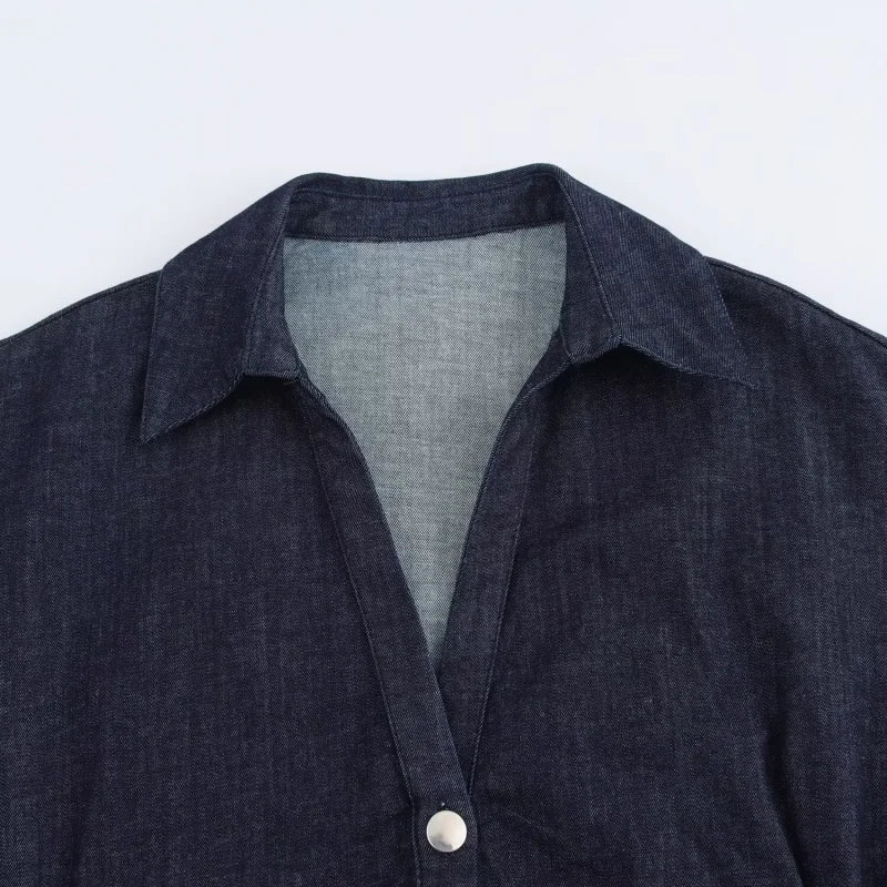 Elegance Mid Denim Dress
