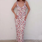 Sleek Printed Maxi Dress