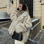 Luxury Faux Fur Long Coat