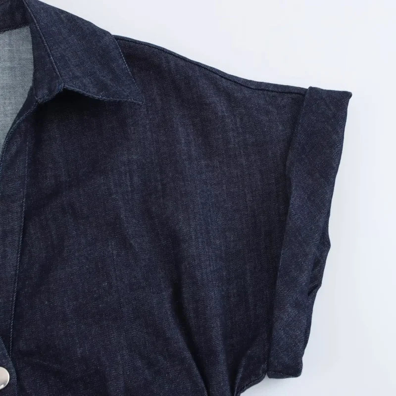 Elegance Mid Denim Dress