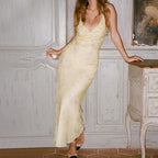 Sleek Printed Maxi Dress