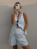 Casual Chic Linen and Cotton Set