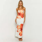 Floral Strapless Maxi Dress