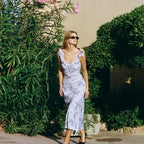 Sleek Printed Maxi Dress