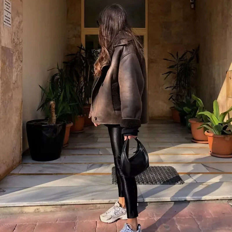 Women’s Faux Leather Jacket