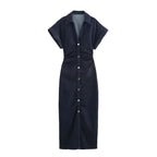 Elegance Mid Denim Dress