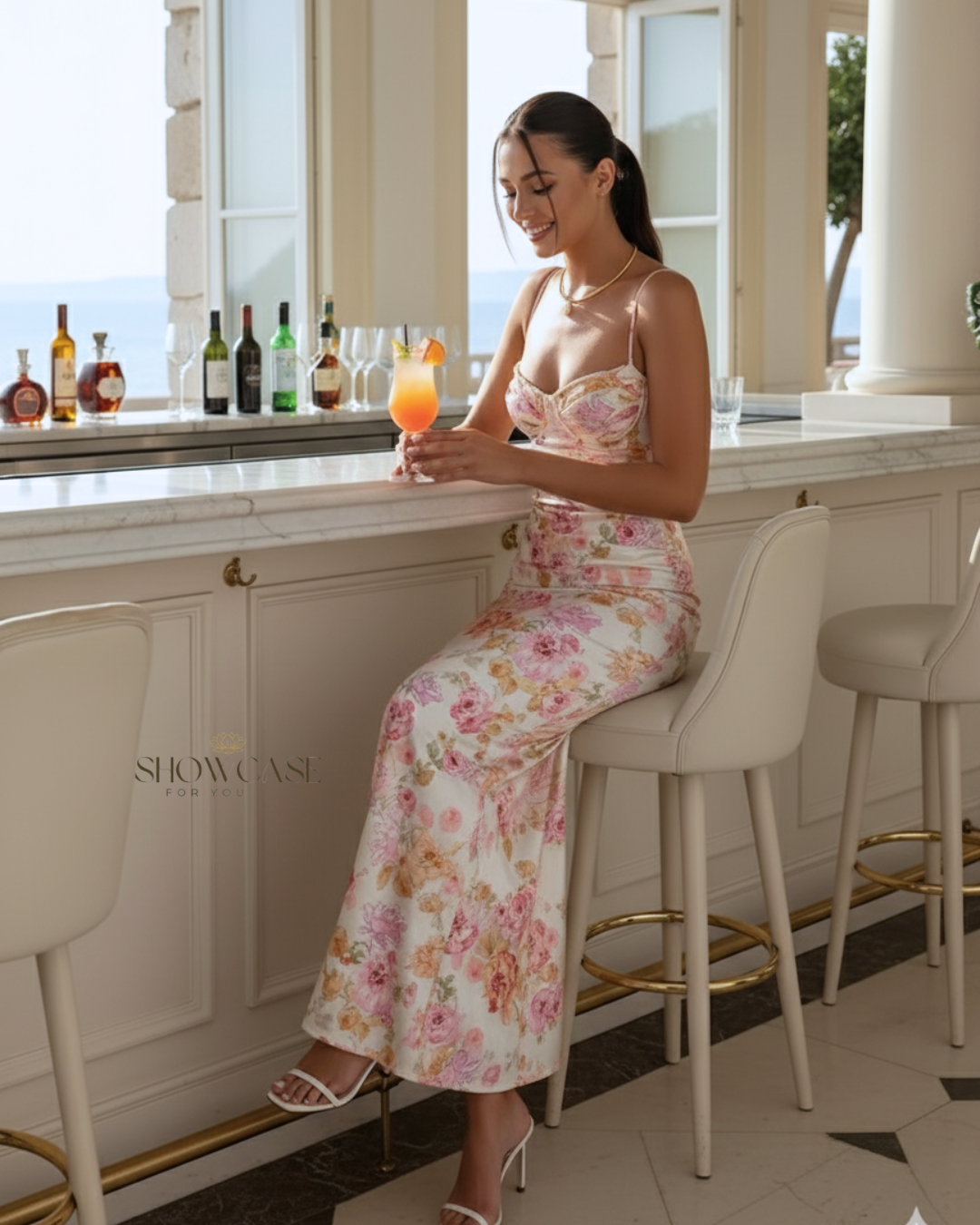 Elegant Mid-Calf Dress