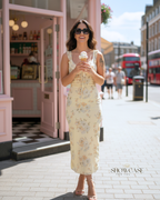 Sleek Printed Maxi Dress