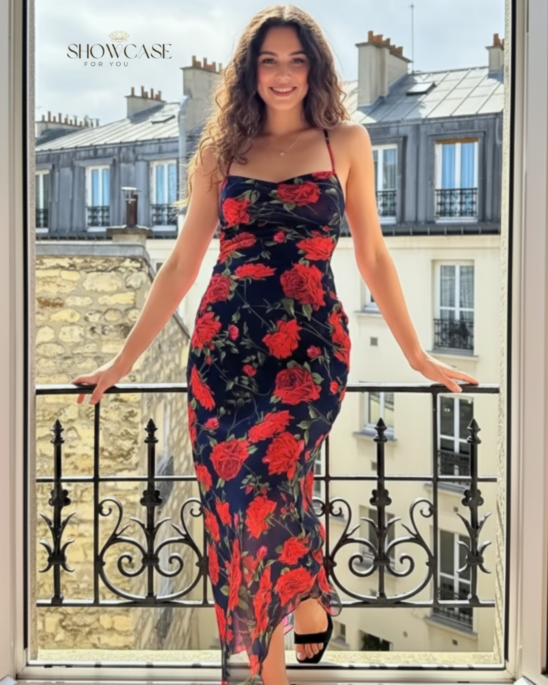 Printed Slim Dress